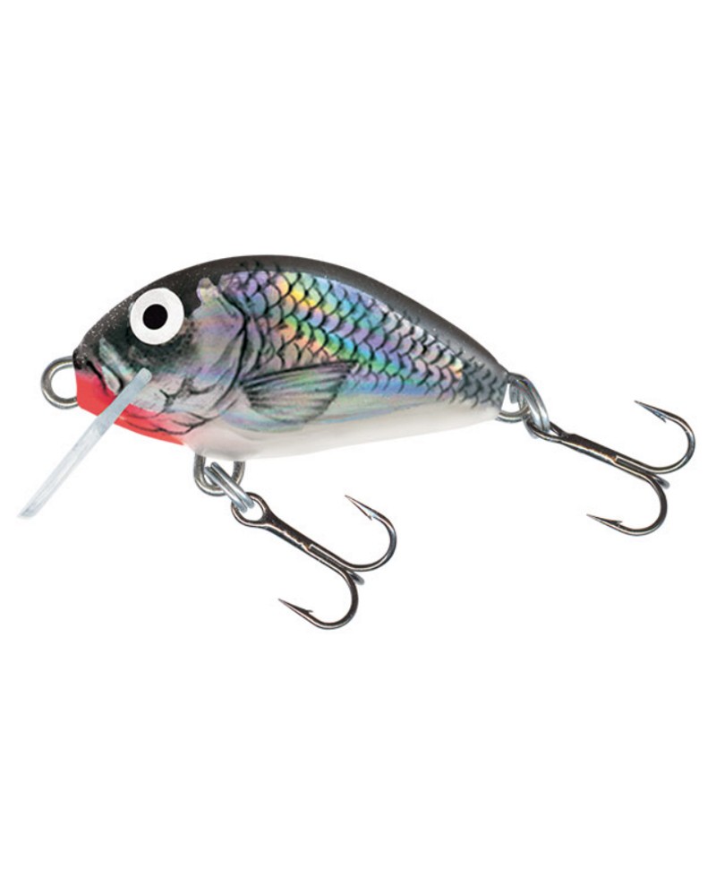 Wobler Salmo Tiny Holographic Grey Shiner 3cm 2g floating