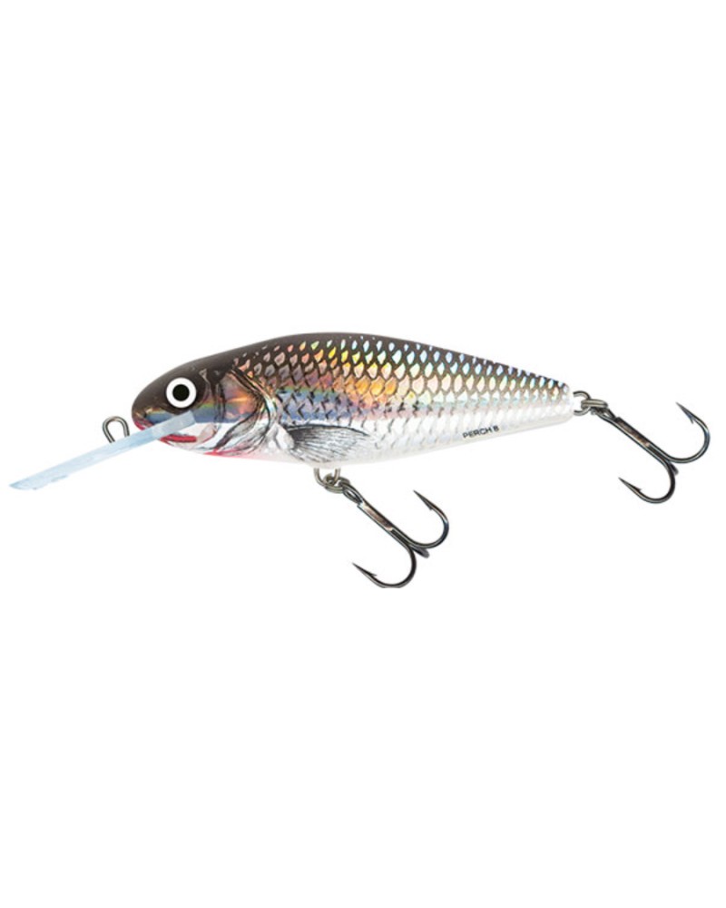 Wobler Salmo Perch DR Holo Grey Shiner 8cm 14g 1.5-4.6m floating/pływający