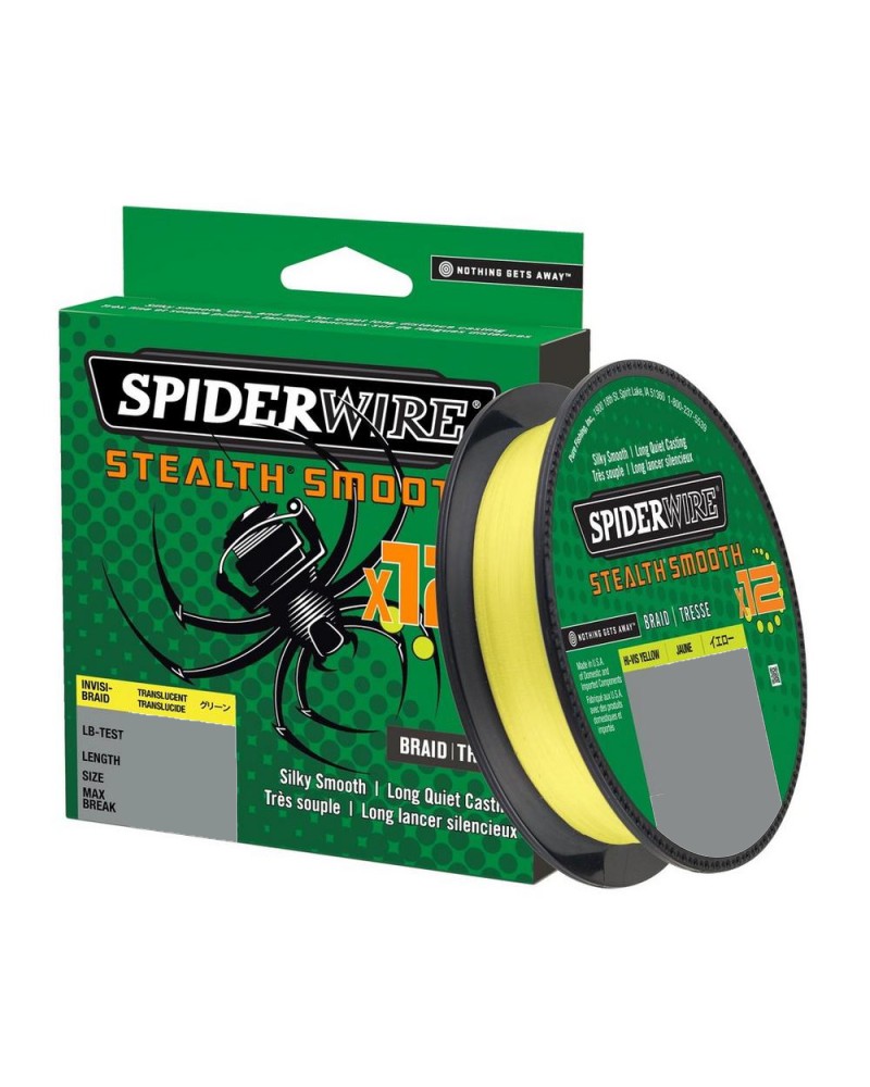Plecionka Spiderwire Stealth Smooth 12 Braid Hi-Vis Yellow 0.11mm 10.3kg 150m