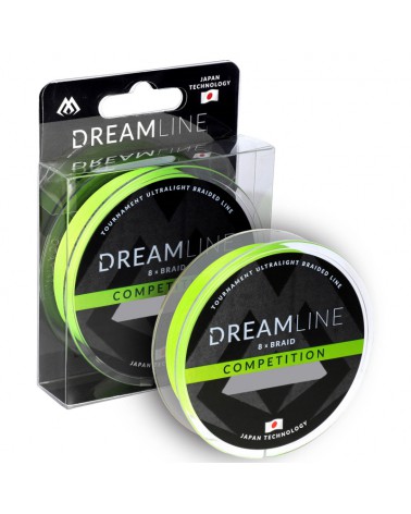 Plecionka Mikado Dreamline Competition Fluo Green 0.12mm 10.21kg 150m