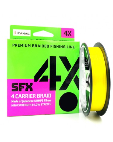 Plecionka Sufix SFX 4 Carrier Braid Hot Yellow 135m 0.128mm 5.5kg 12lbs