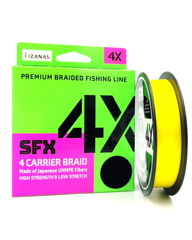 Plecionka Sufix SFX 4 Carrier Braid Hot Yellow 135m 0.165mm 8.6kg 19lbs
