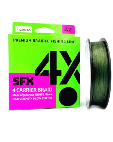 Plecionka Sufix SFX 4 Carrier Braid Lo Vis Green 135m 0.185mm 10kg 22lbs