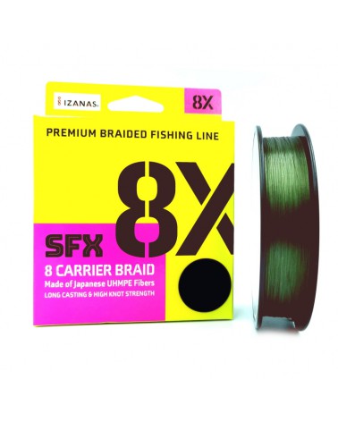 Plecionka Sufix SFX 8 Carrier Braid Lo Vis Green 135m 0.128mm 7.3kg 16.06lbs