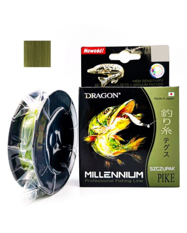 Żyłka Dragon Millenium Szczupak 0.22mm 5.98kg 200m oliwkowo zielona