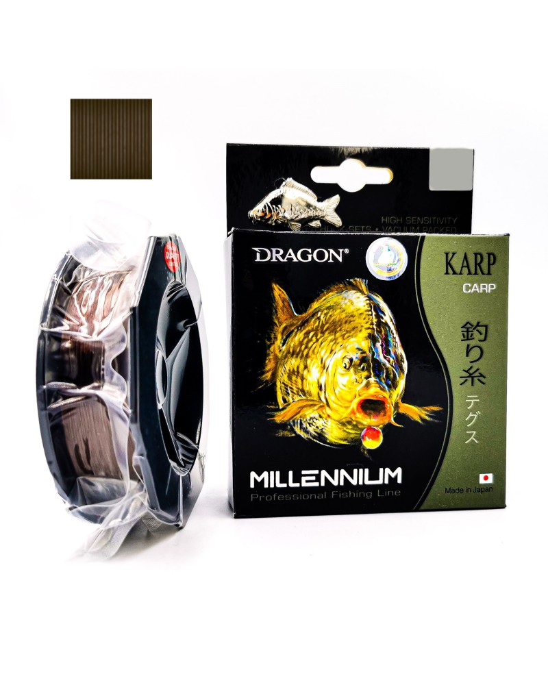 Żyłka Dragon Millenium Karp 0.35mm 12.77kg 300m ciemnobrązowa