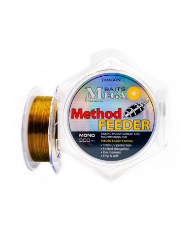 Żyłka Dragon MegaBaits Method Feeder Sinking 300m 0.20mm 4.20kg kamuflażowa