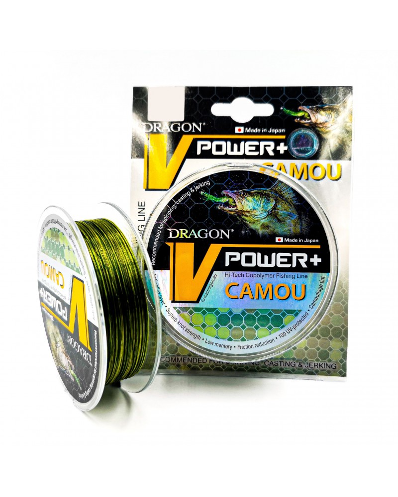 Żyłka Dragon V-Power+ Camou 150m 0.25mm/6.90kg
