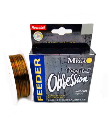 Żyłka Dragon MegaBaits Obsession Feeder 300m 0.30mm 10.35kg camou  4-kolor. ciemna