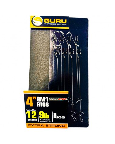 Haczyki Guru z przyponem Speedstop QM1 Ready Rig 4" 12/0.22mm