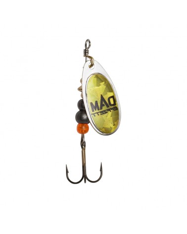 Błystka obrotowa Effzett Fluo Spinner 2 4g Sinking Gold Prisma
