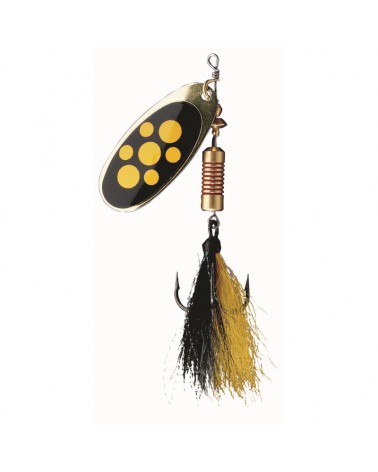 Błystka obrotowa Effzett Standard Dressed Spinner 3 6g Sinking Blacky