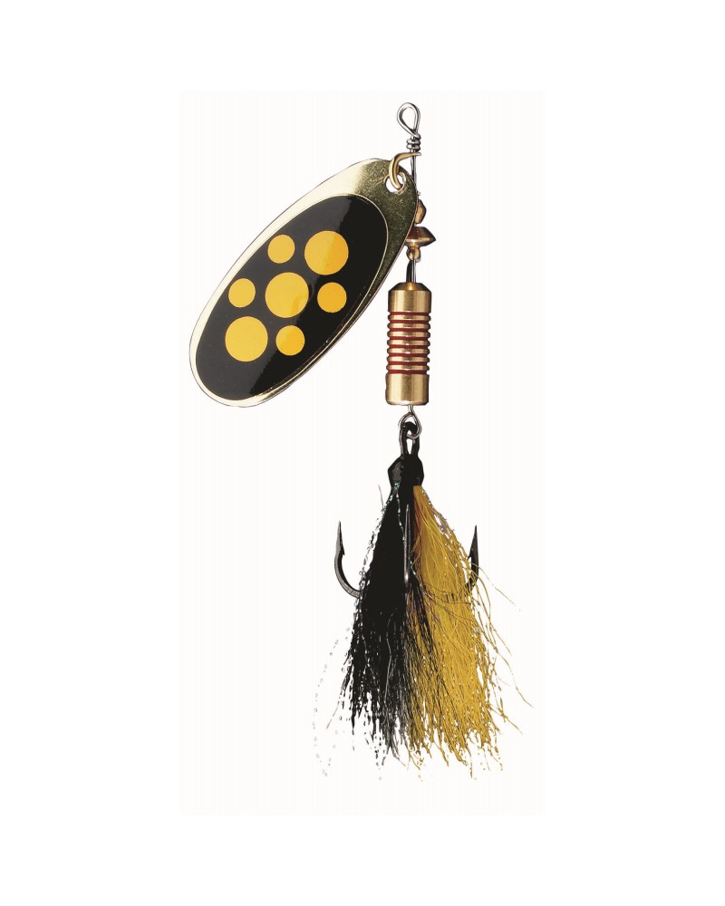 Błystka obrotowa Effzett Standard Dressed Spinner 3 6g Sinking Blacky