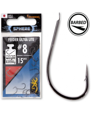 Haczyki Browning Sphere Feeder Ultra Lite roz. 14 black nickel 15szt.