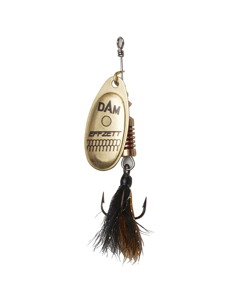 Błystka obrotowa Effzett Standard Dressed Spinner 3 6g Sinking Gold
