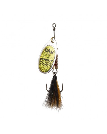 Błystka obrotowa Effzett Standard Dressed Spinner 3 6g Sinking Reflex Gold