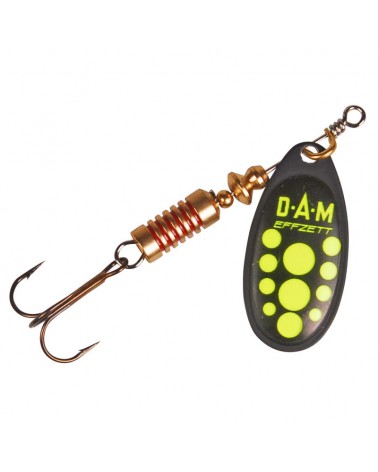 Błystka obrotowa Effzett Standard Spinner 1 3g Sinking Black Yellow