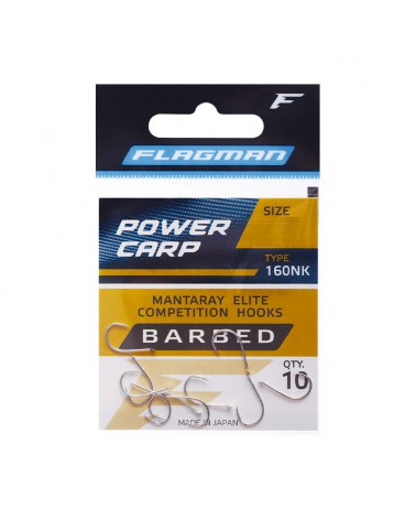 Haczyki Flagman Mantaray Power Carp rozmiar 12 10szt.