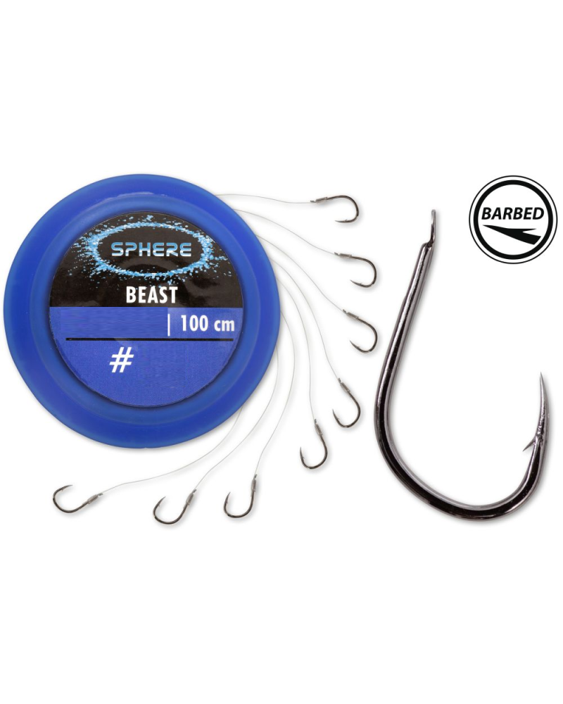 Haczyki z przyponem Browning Sphere Beast roz. 16 0.14mm 100cm black nickel