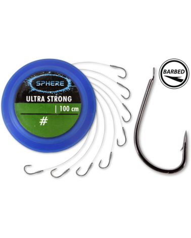 Haczyki z przyponem Browning Sphere Ultra Strong roz. 10 0.16mm 100cm black nickel