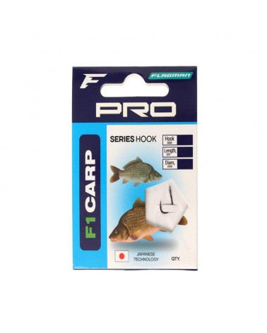 Haczyki z przyponem Flagman Carp roz. 16/0.12mm 90cm 7szt.