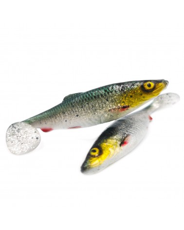 Guma 4D Herring Shad Savage Gear 9cm 5g Green Silver