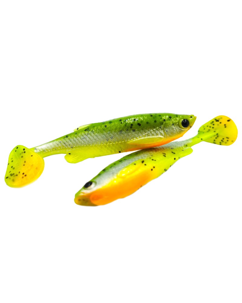 Guma 3D Fat Minnow T-Tail Savage Gear 10.5cm 11g Fluo Green Silver