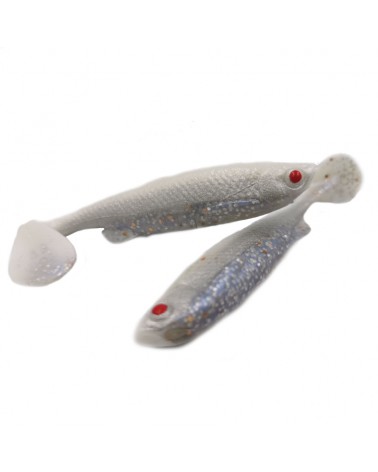 Guma 3D Fat Minnow T-Tail Savage Gear 10.5cm 11g White Silver