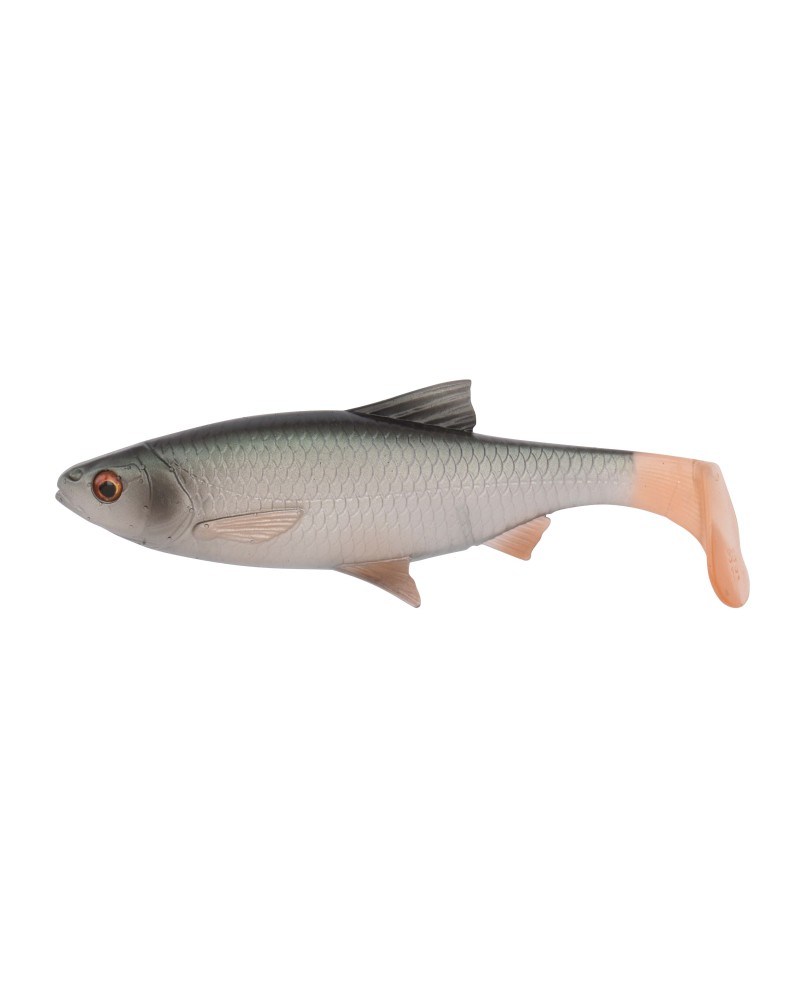 Guma 3D River Roach Paddle Tail Savage Gear 18cm 70g Green Silver Ghost