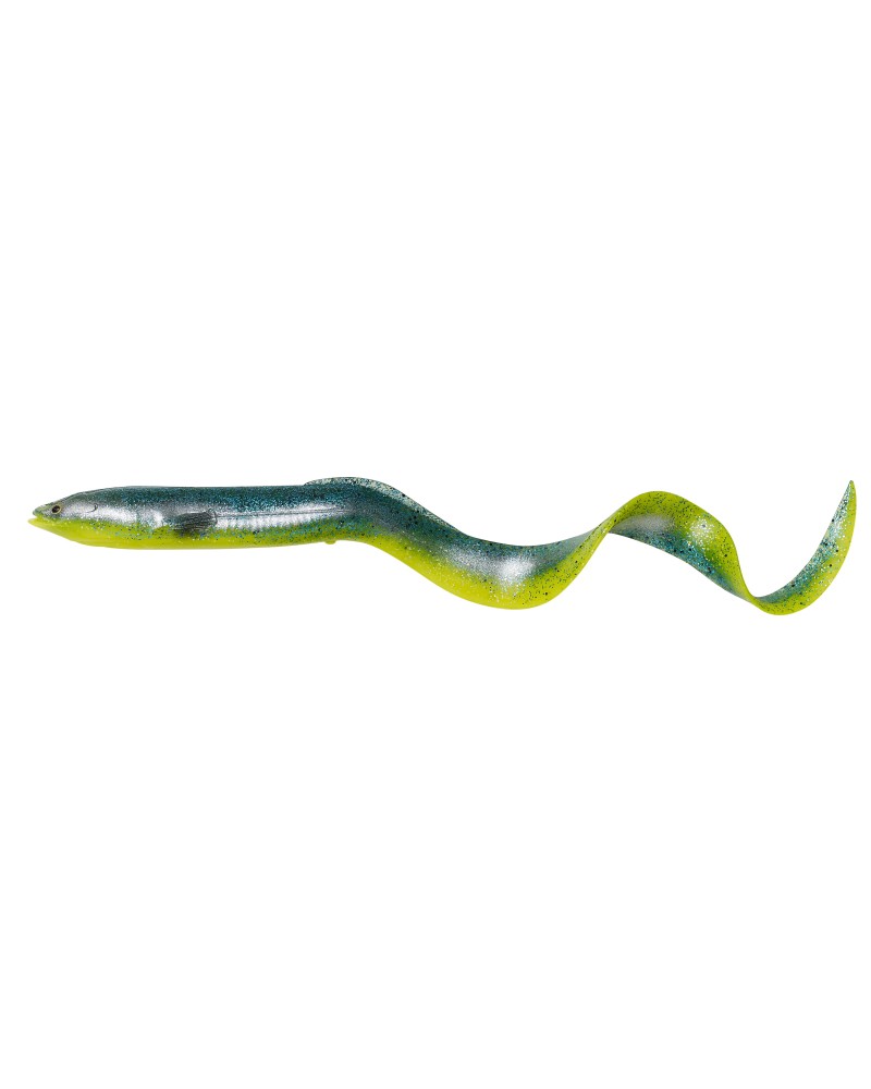 Guma Real Eel Savage Gear 15cm 12g Green Yellow Glitter