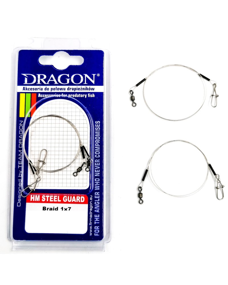 Przypon HM 1x7 Steel Braid Momoi Dragon 9kg 30cm 2szt.