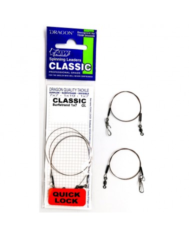 Przypon Quick Lock Classic Surfstrand 1x7 Dragon 9kg 30cm