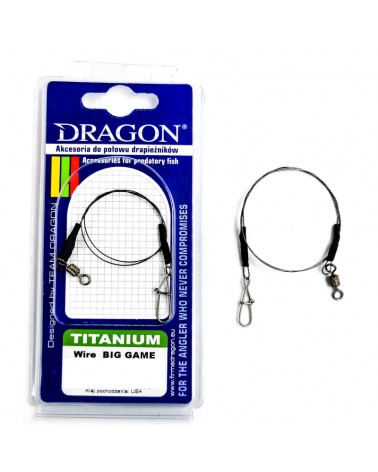 Przypon Big Game Titanium Wire Dragon 18kg 40cm