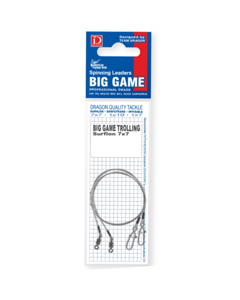 Przypon Big Game Troll 7x7 Surfstrand A.F.W. Dragon 30kg 60cm