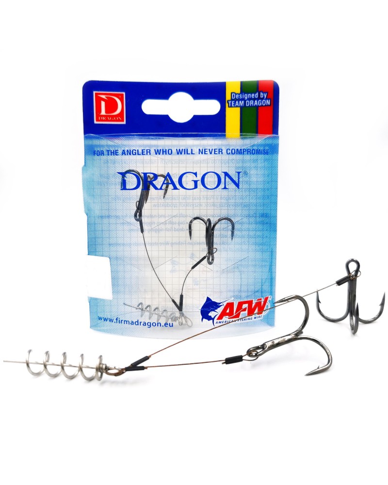 Systemik szczupakowy Dragon 18kg dozbrojki 4cm/7cm 2x 1