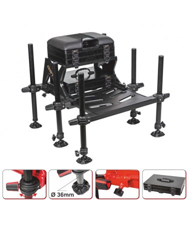 Kosz / siedzisko wyczynowe Traper GST Pro Black