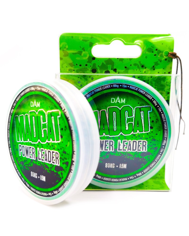 Plecionka Madcat Power Leader 15m 0.80mm 80kg 178lbs Brown