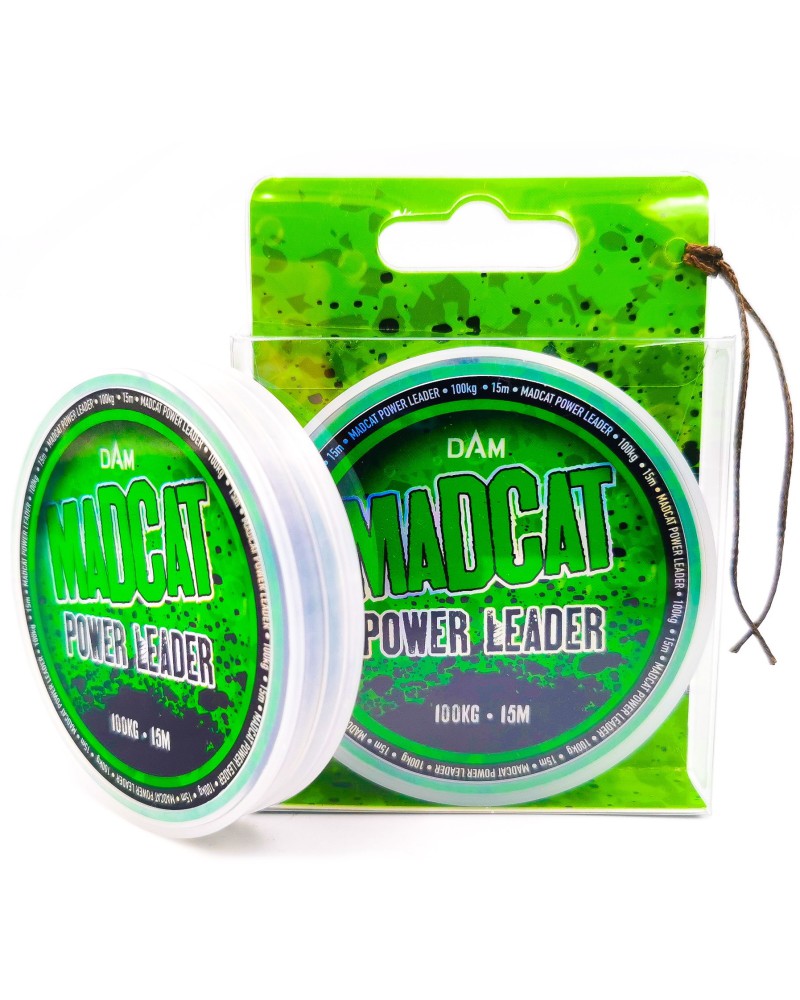 Plecionka Madcat Power Leader 15m 1.00mm 100kg 222lbs Brown