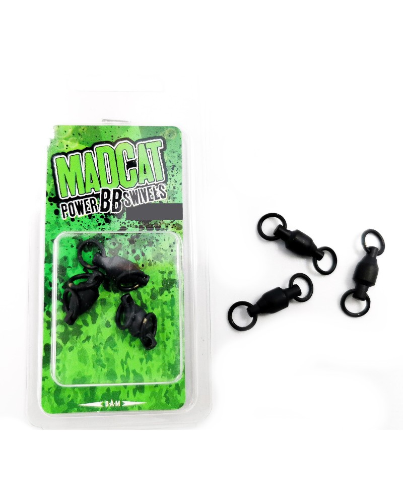 Madcat krętliki Power BB Swivels 110kg 245lbs 3szt.