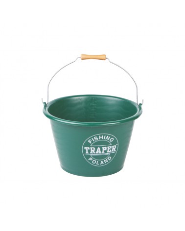 Wiadro do zanęt Traper 17l zielone