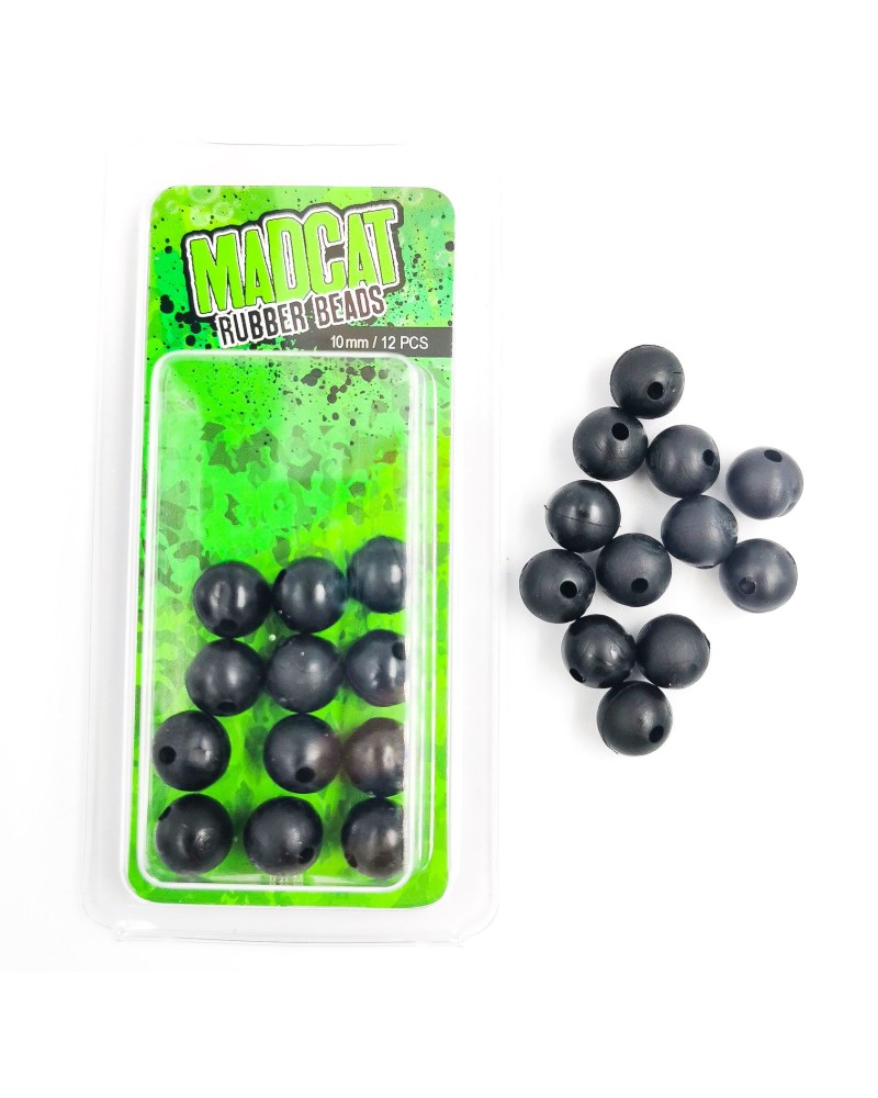 Stopery/koraliki gumowe Madcat Rubber Beads 10mm 12szt.