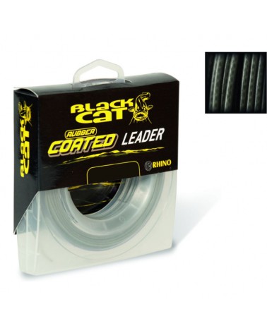 Plecionka Black Cat Rubber Coated Leader 0,80mm 70kg 20m