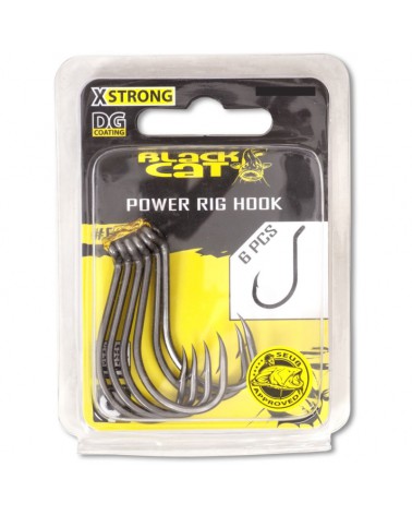 Haczyki Black Cat Power Rig Hook DG coating 6/0