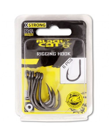 Haczyki Black Cat Rigging Hook DG coating 4/0