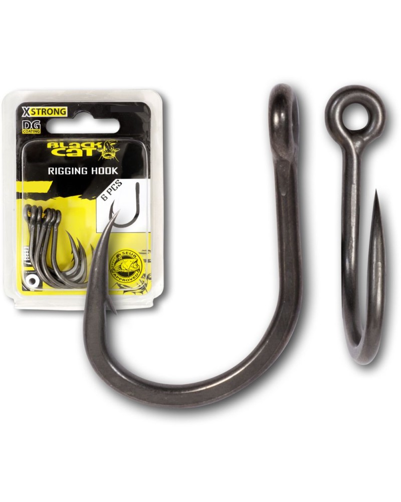 Haczyki Black Cat Rigging Hook DG coating 6/0