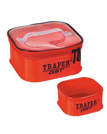 Zestaw pojemników Traper GST PCV 22x22x10cm CZERWONY