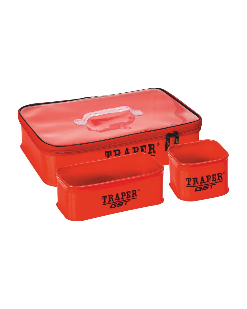Zestaw pojemników Traper GST PCV 30x45x10cm CZERWONY