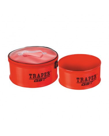 Zestaw pojemników okrągłych Traper GST PCV 33x15cm CZERWONY