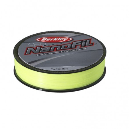 Plecionka Berkley Nanofil Hi-Vis Chartreuse 0,20mm 125m - zółta