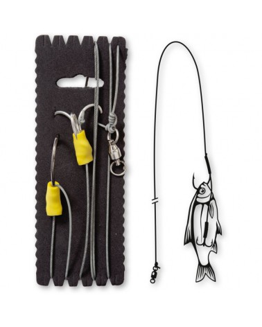 Zestaw sumowy Black Cat Bouy and Boat Rig L Haczyki  2/0 6/0 100kg 140cm